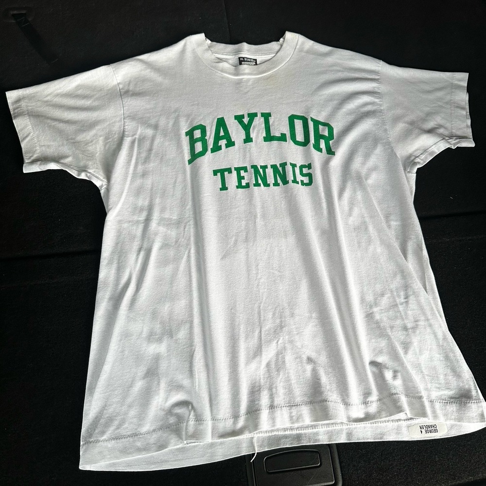Vintage George Chandler Baylor Bears Shirt Men XL Screen Stars Tennis Team Issue
